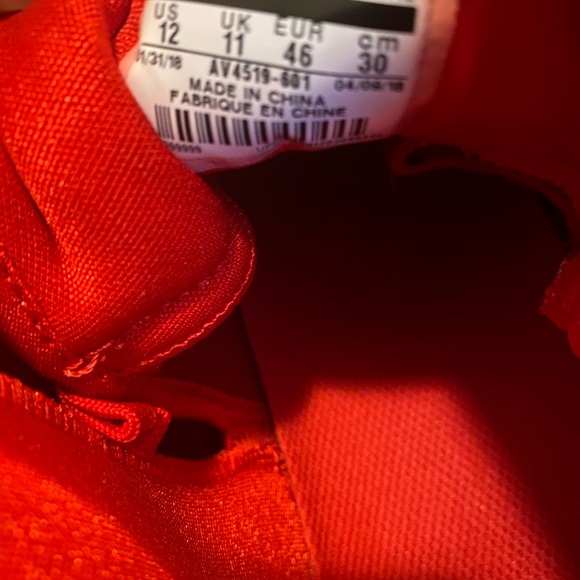 Nike Force Zoom Trout 5 Pro Baseball Cleats Red - Picture 5 of 5